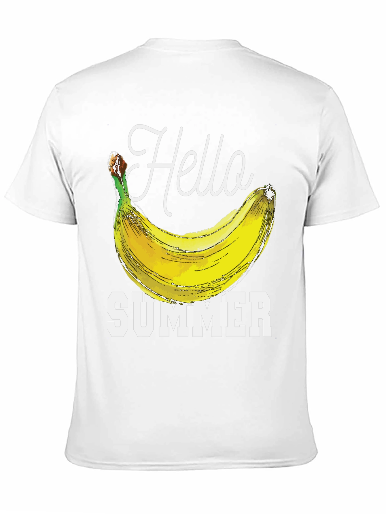Hello Summer Banana Graphic Tee - Black