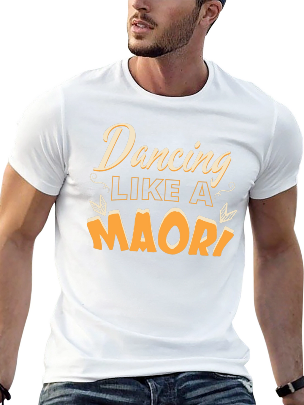 Dancing Like A Maori Black Graphic Tee