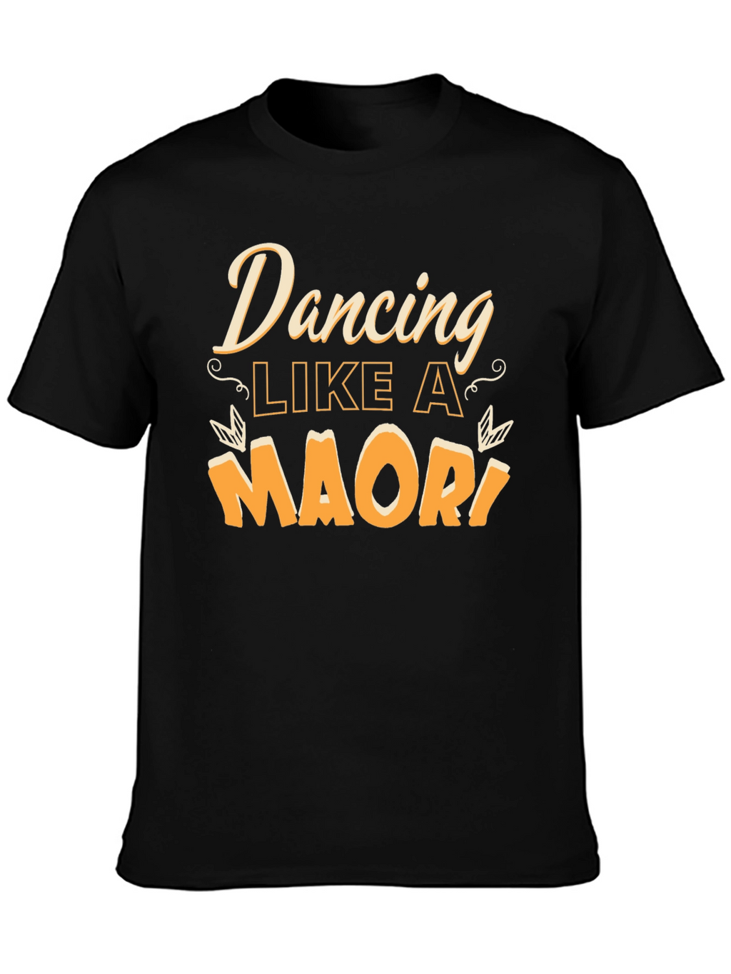 Dancing Like A Maori Black Graphic Tee