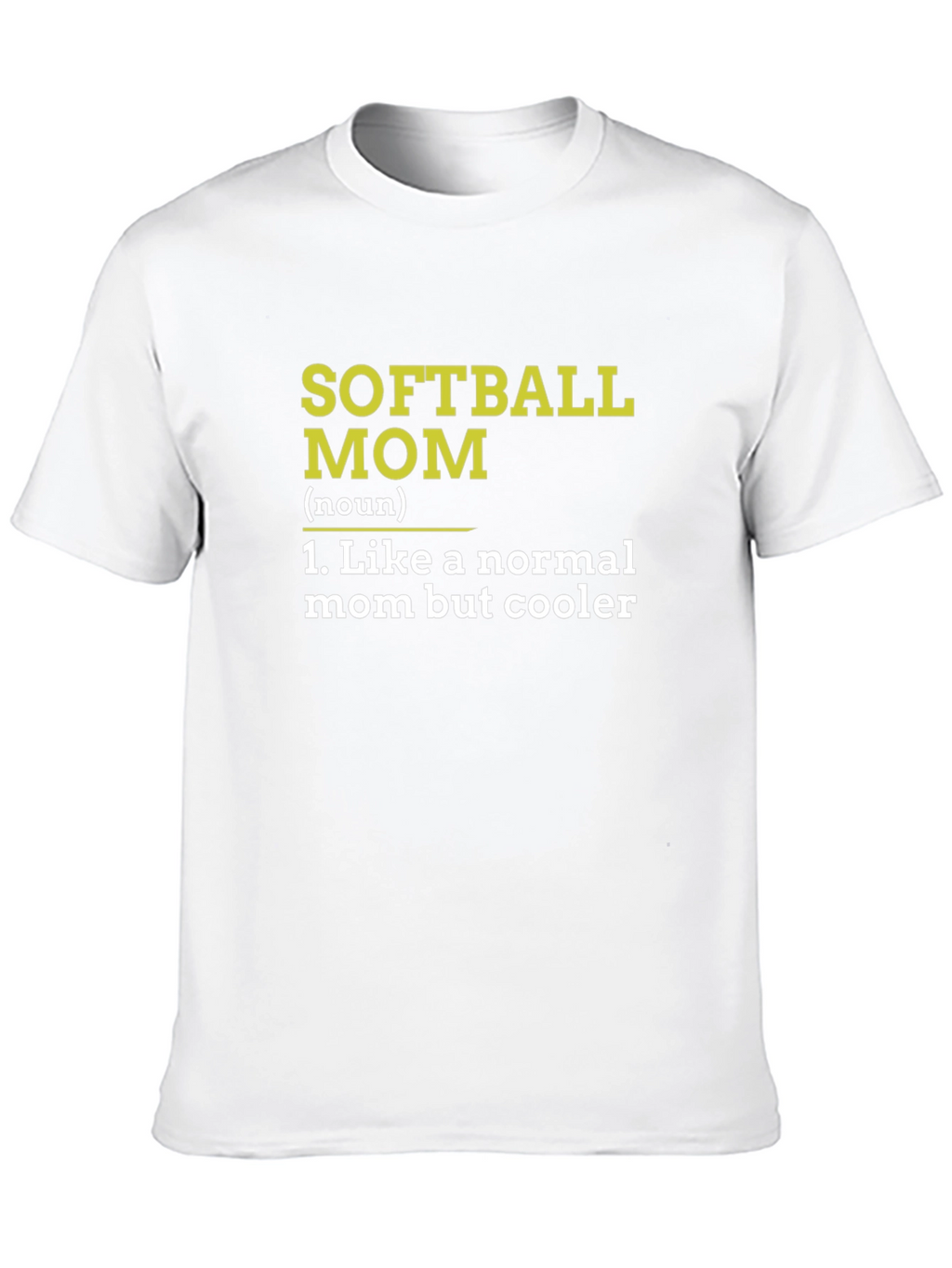 Softball Mom T-Shirt - Cooler Than Normal Mom!