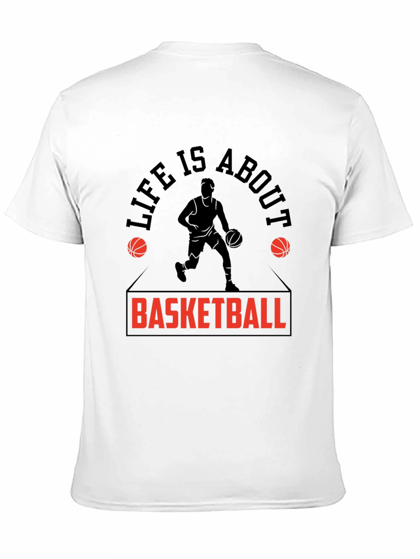 Basketball Life T-Shirt - Black Graphic Tee