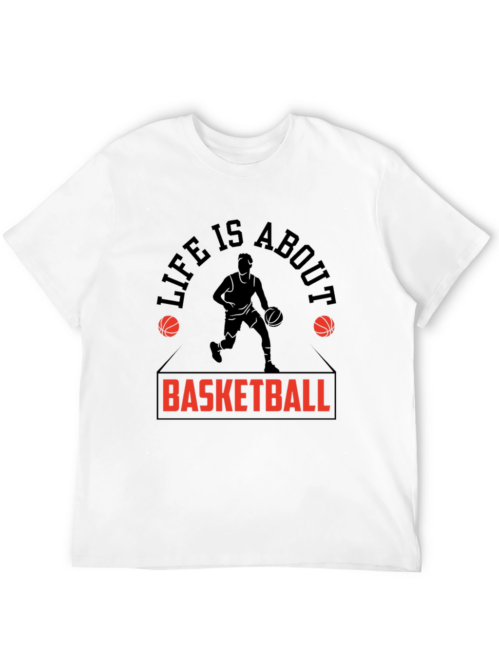 Basketball Life T-Shirt - Black Graphic Tee