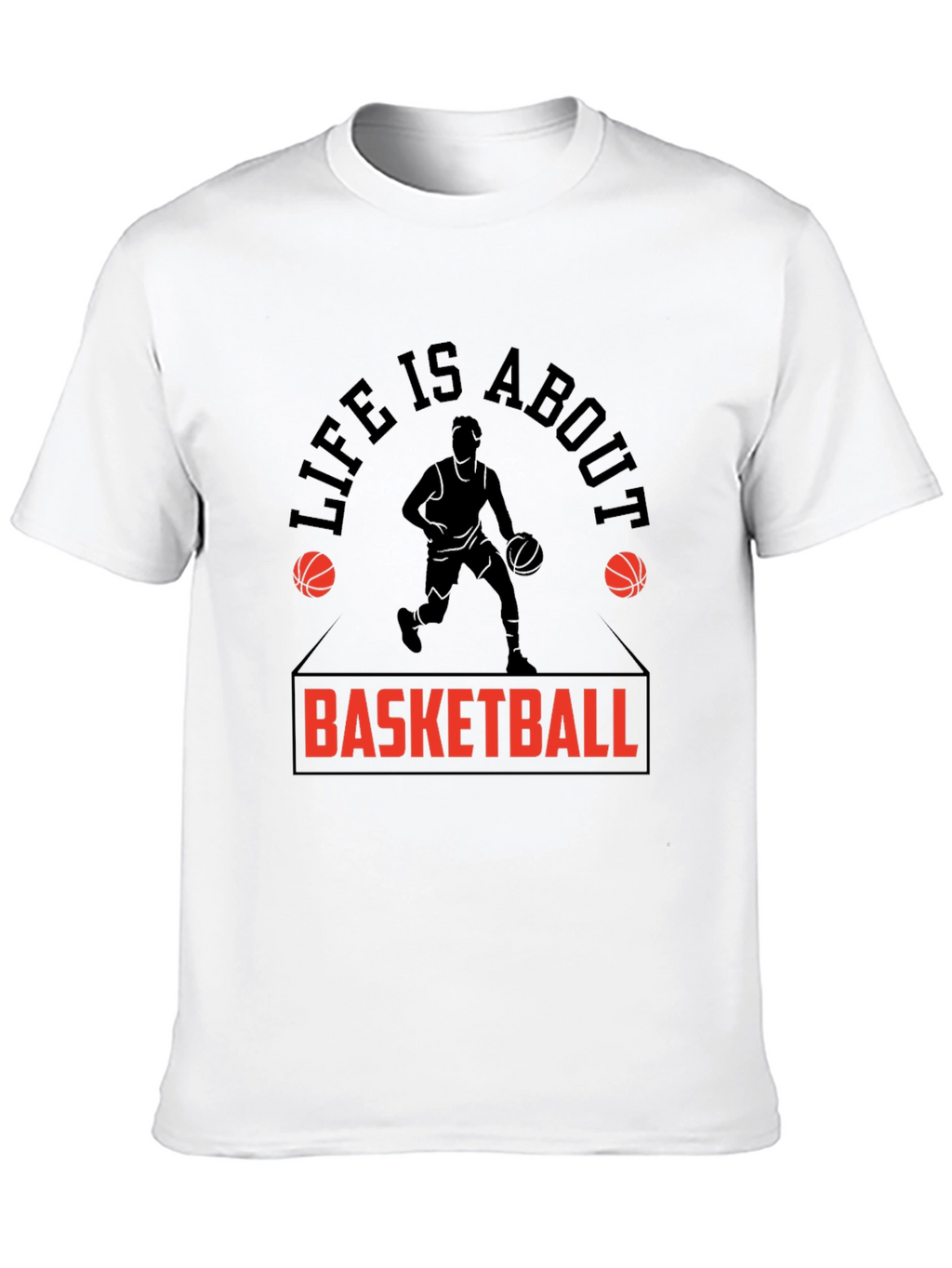 Basketball Life T-Shirt - Black Graphic Tee