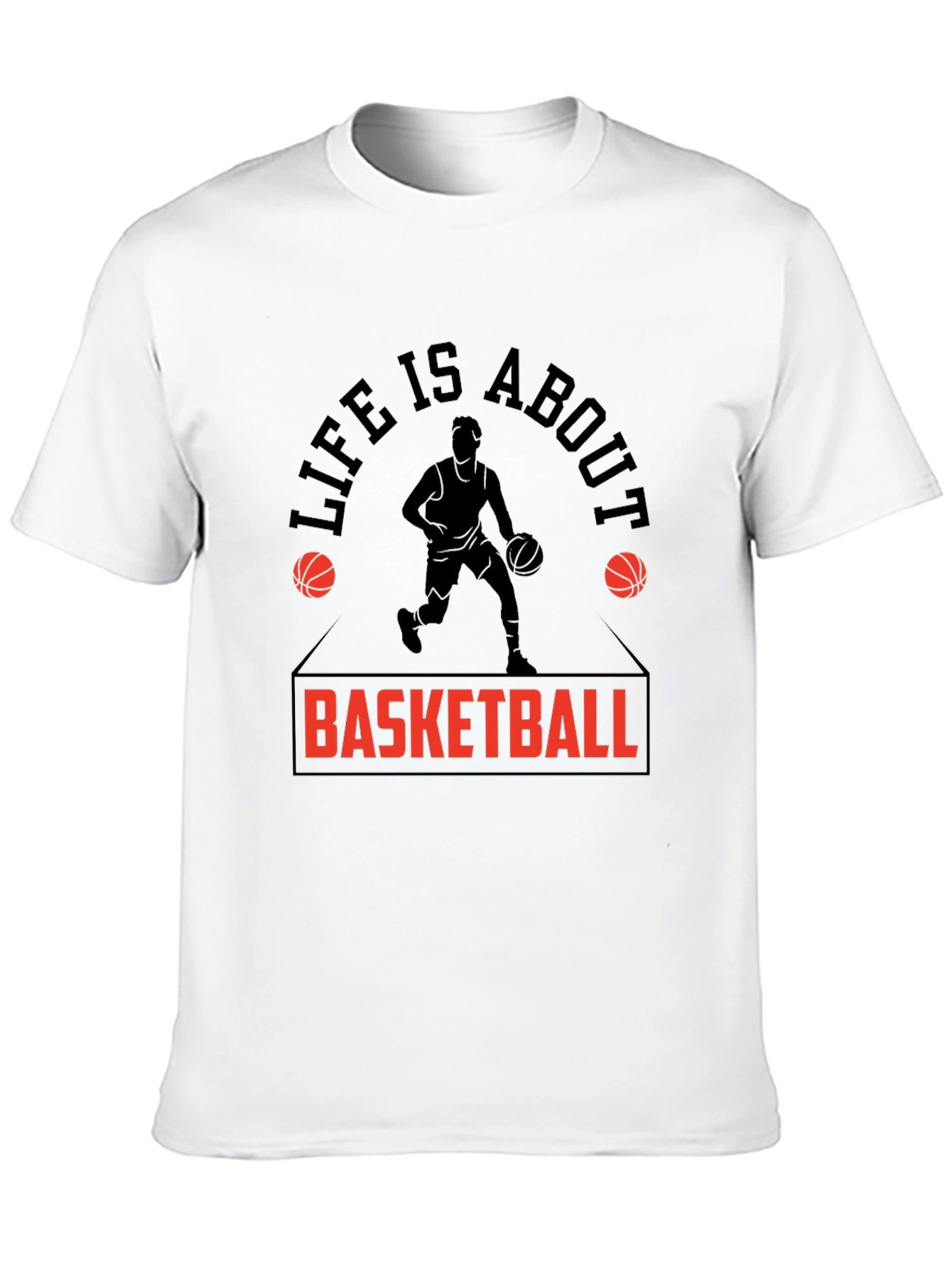 Basketball Life T-Shirt - Black Graphic Tee