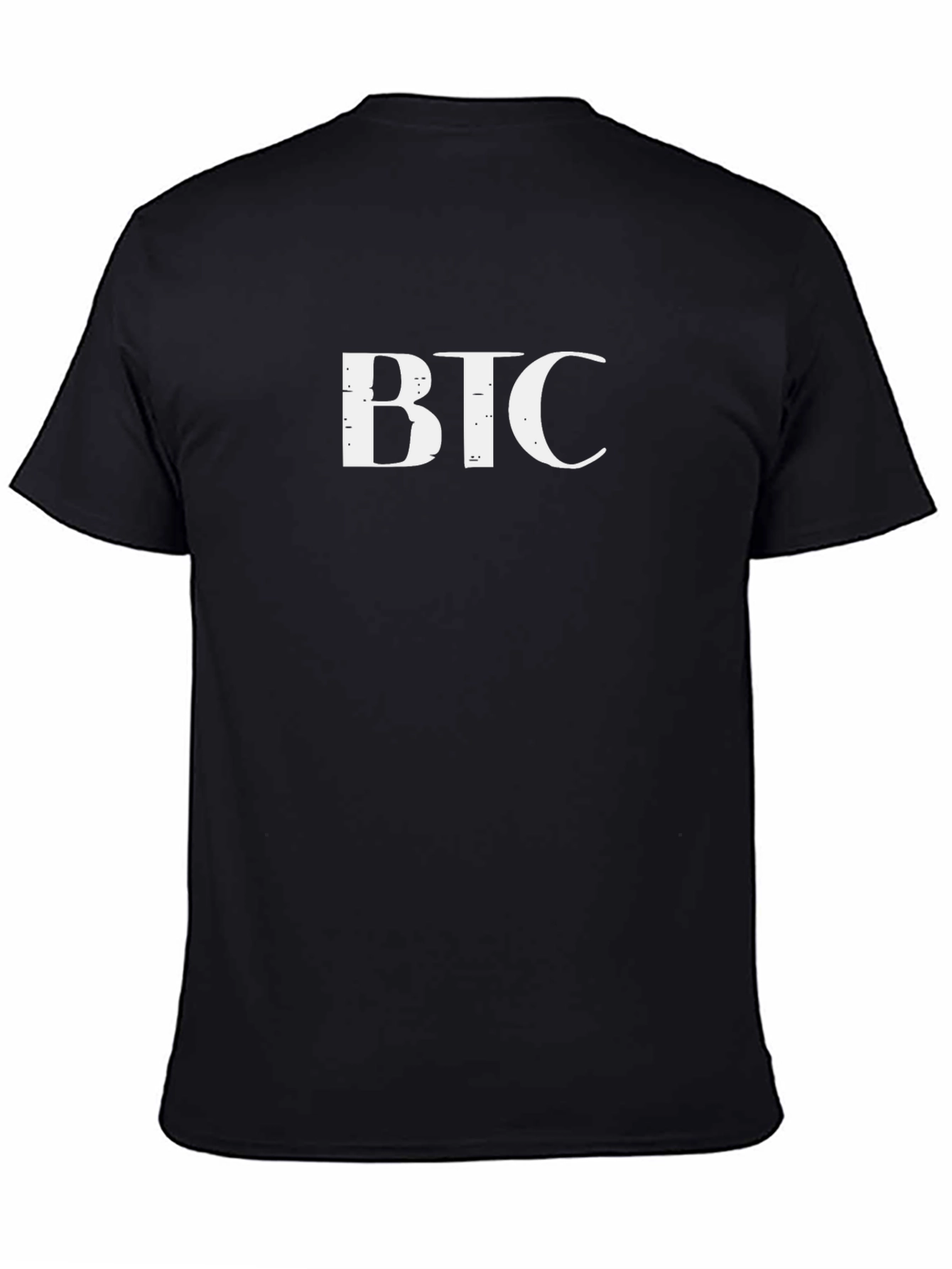 BTC Bitcoin Crypto T-Shirt - Black Cotton Tee