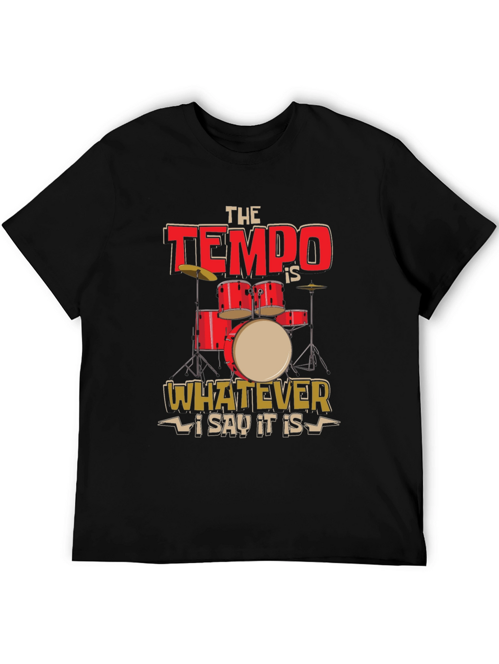 Tempo Drummer T-Shirt - Music Lover Tee