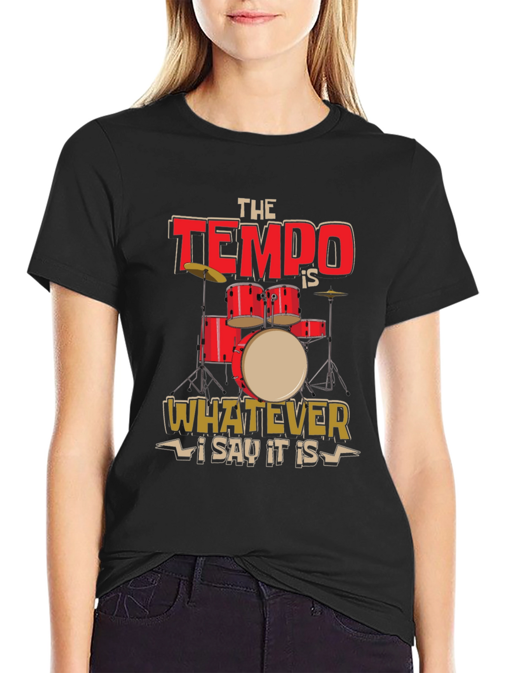 Tempo Drummer T-Shirt - Music Lover Tee