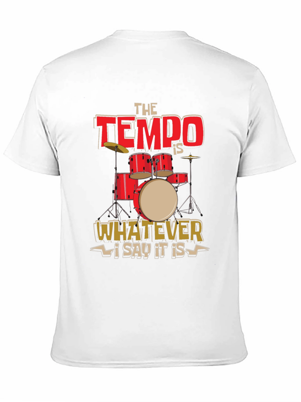 Tempo Drummer T-Shirt - Music Lover Tee