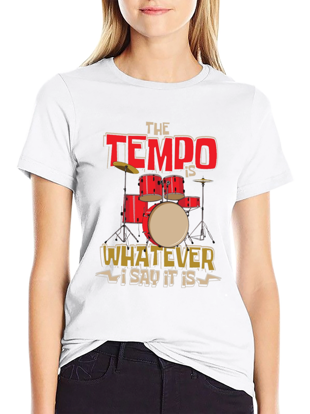 Tempo Drummer T-Shirt - Music Lover Tee