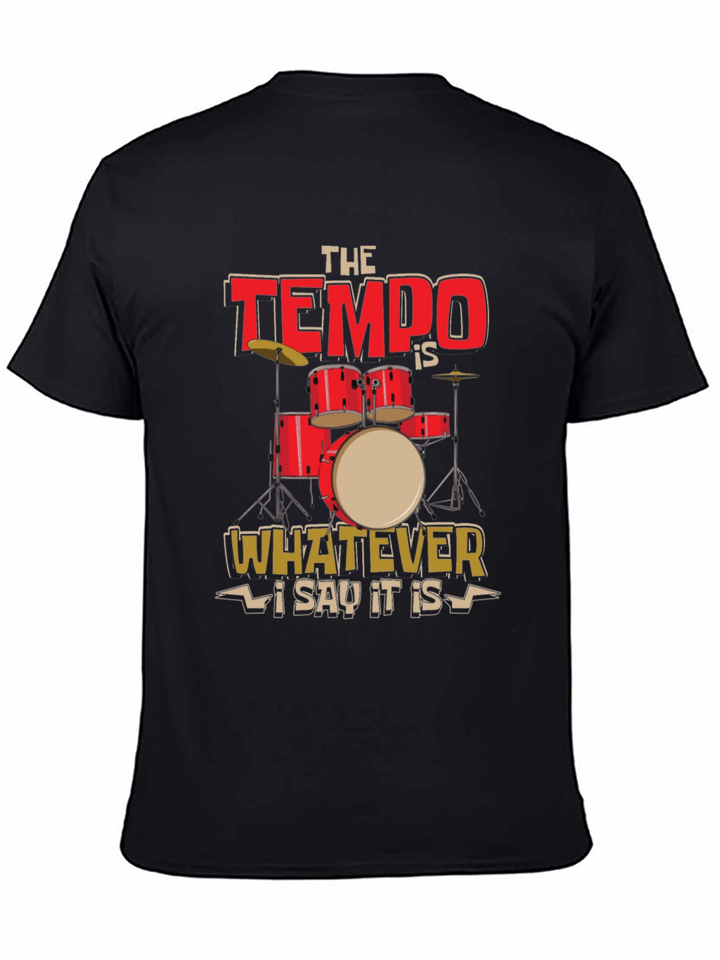 Tempo Drummer T-Shirt - Music Lover Tee