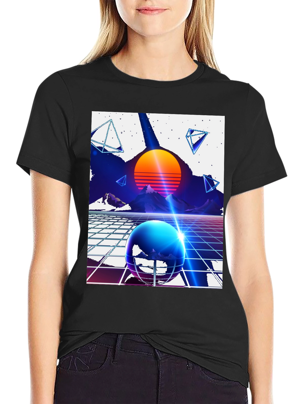 Retro Synthwave T-Shirt - 80s Inspired Design