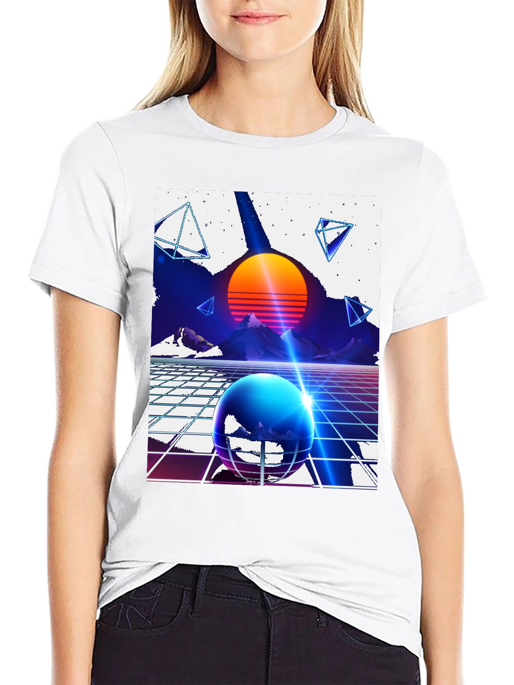 Retro Synthwave T-Shirt - 80s Inspired Design