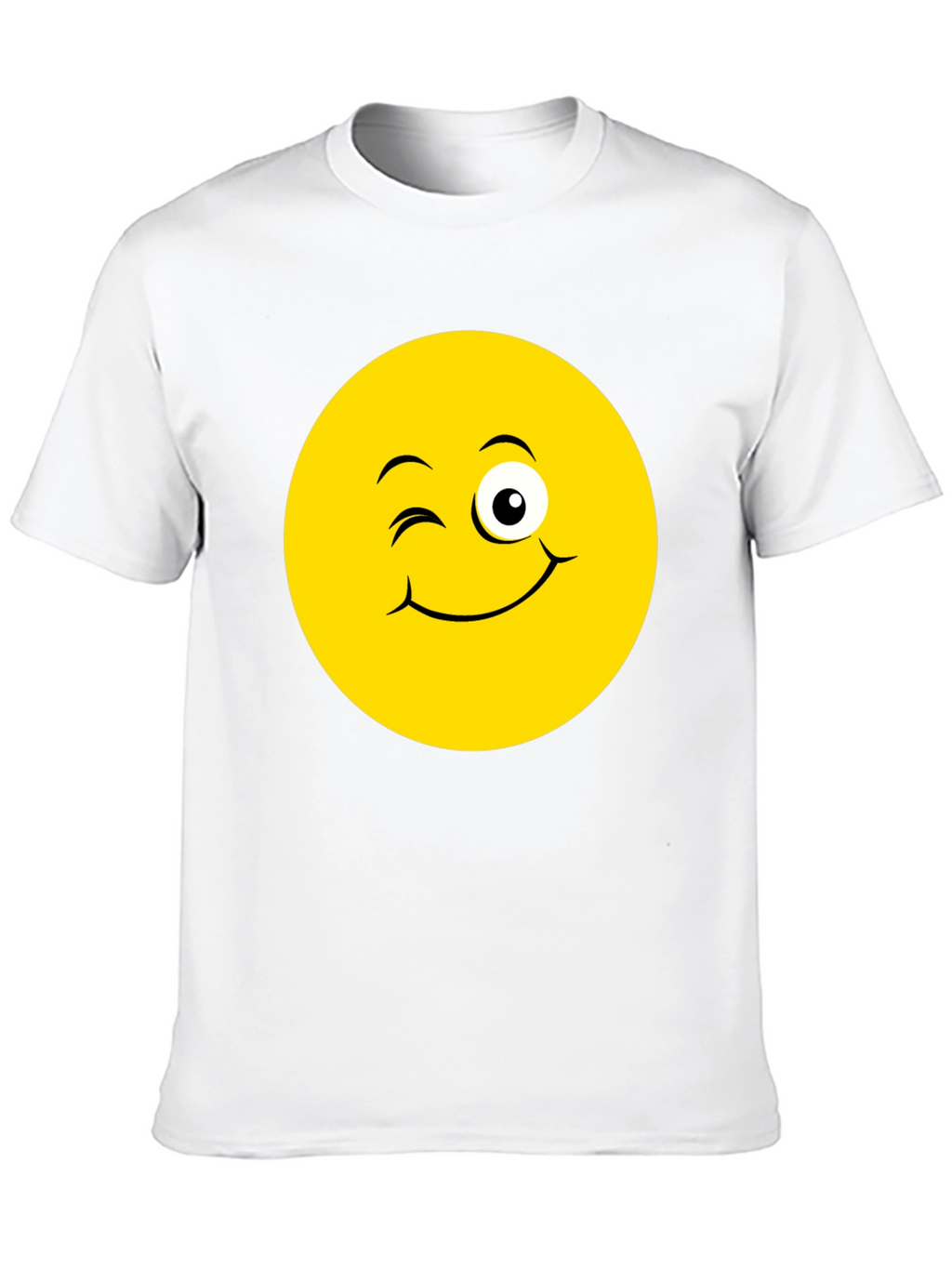 Winking Emoji Black T-Shirt