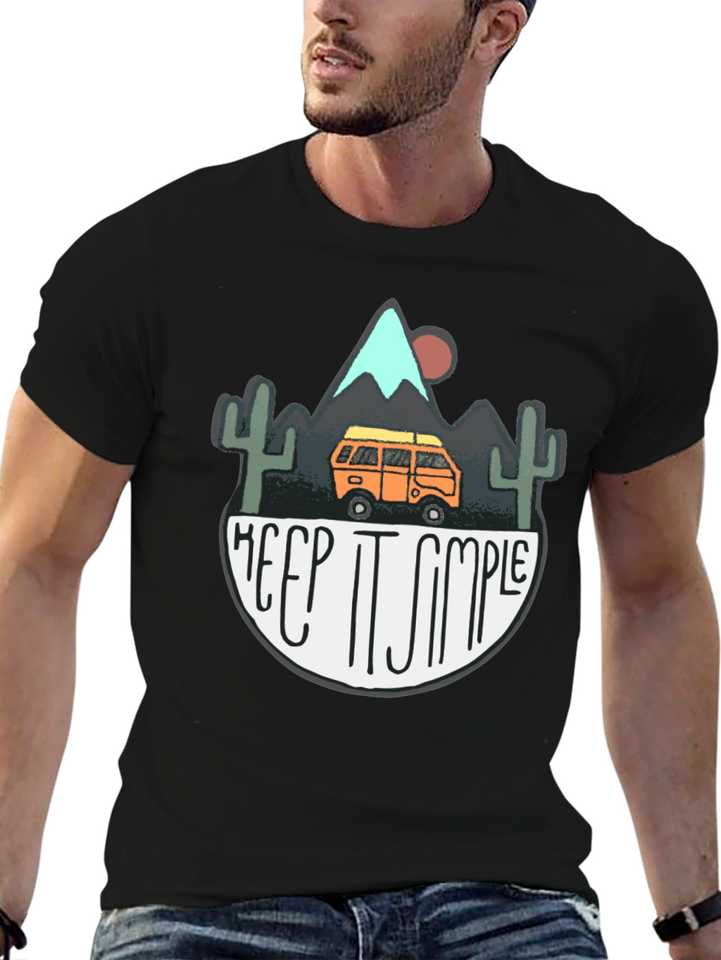 Keep It Simple Camping Graphic T-Shirt