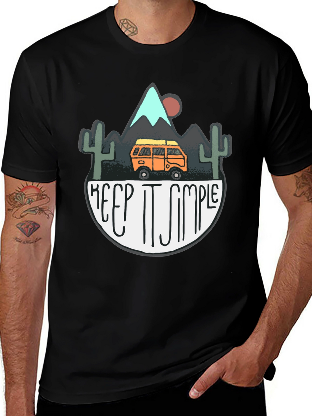 Keep It Simple Camping Graphic T-Shirt