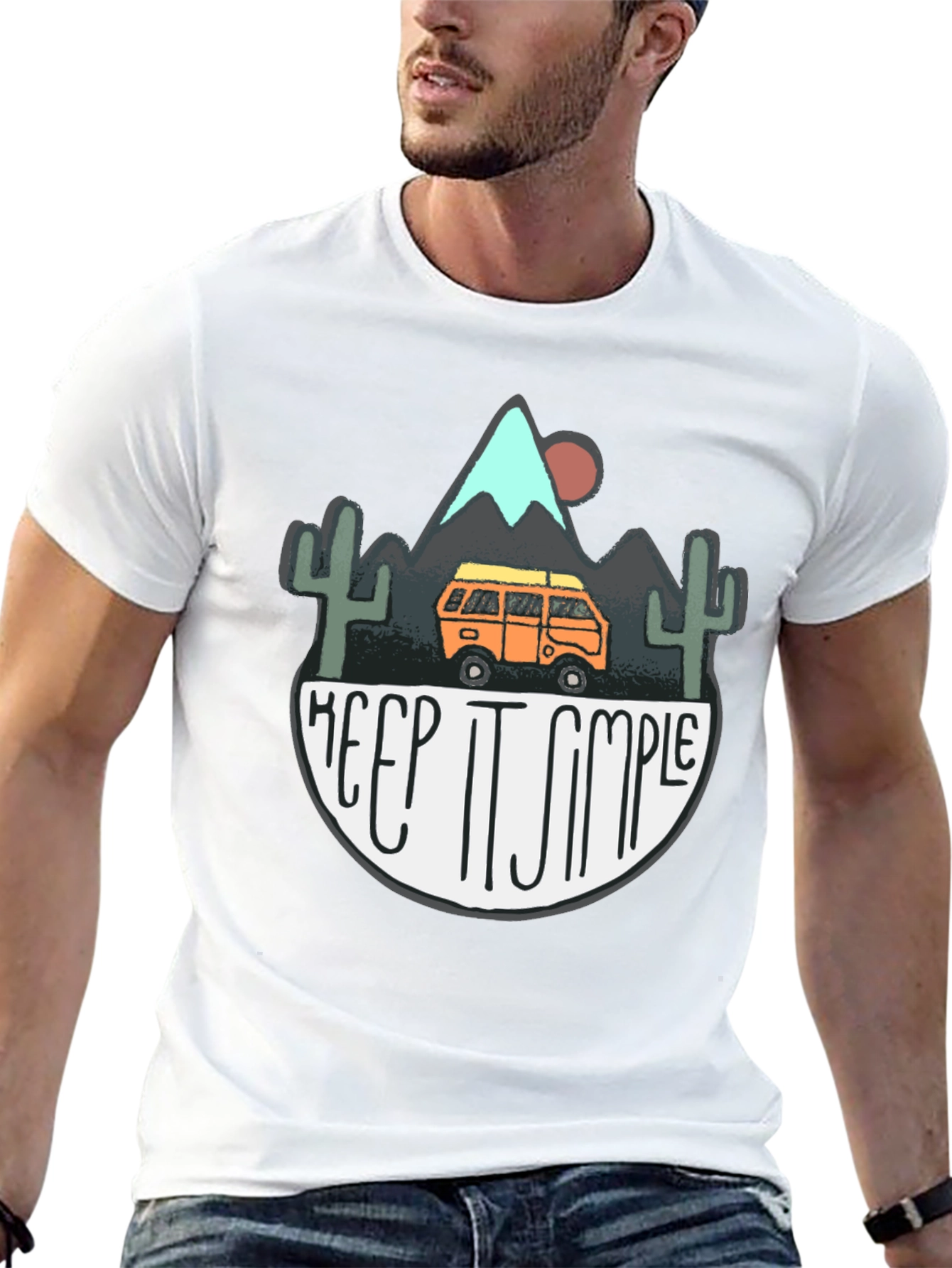 Keep It Simple Camping Graphic T-Shirt
