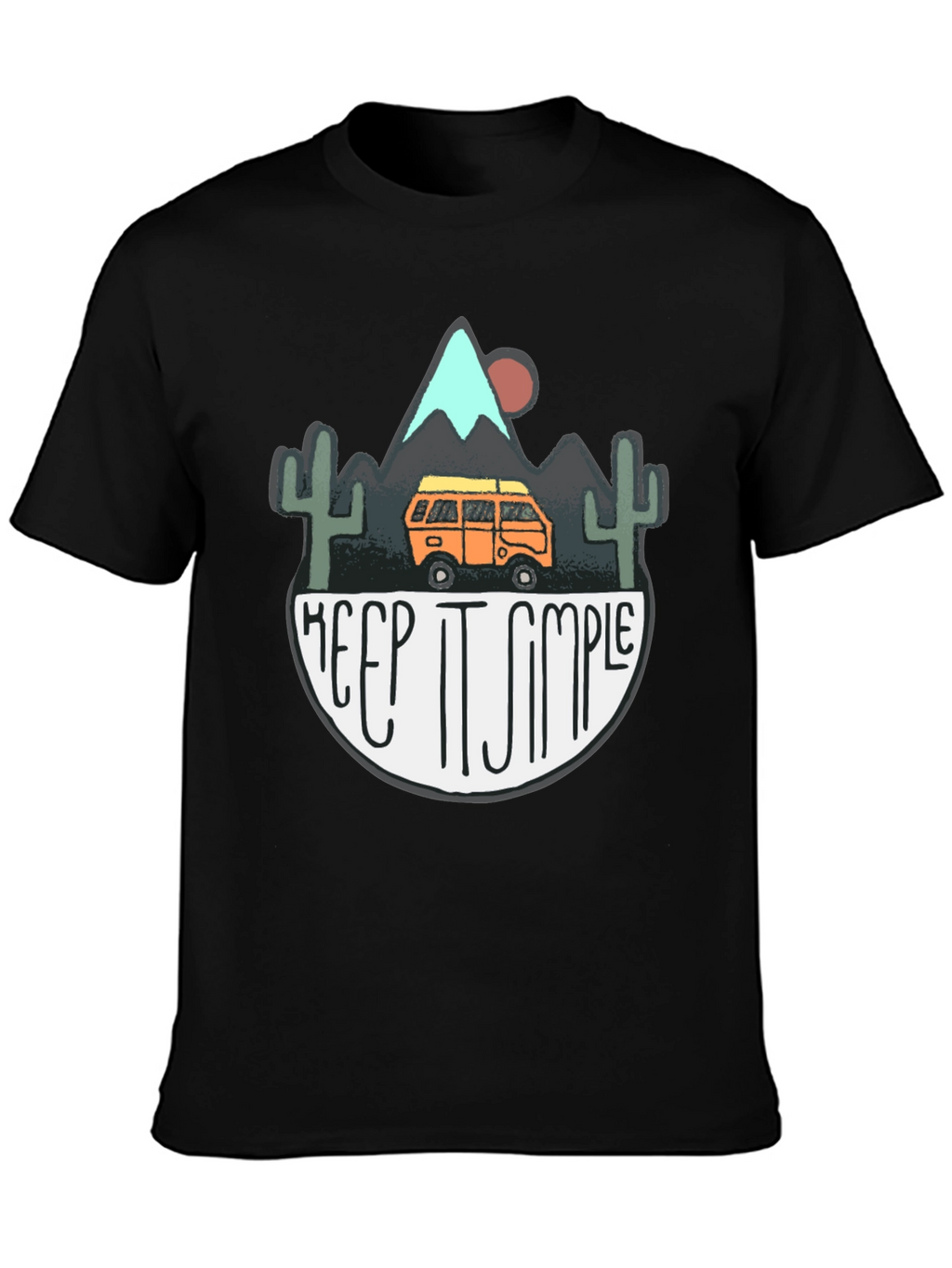 Keep It Simple Camping Graphic T-Shirt