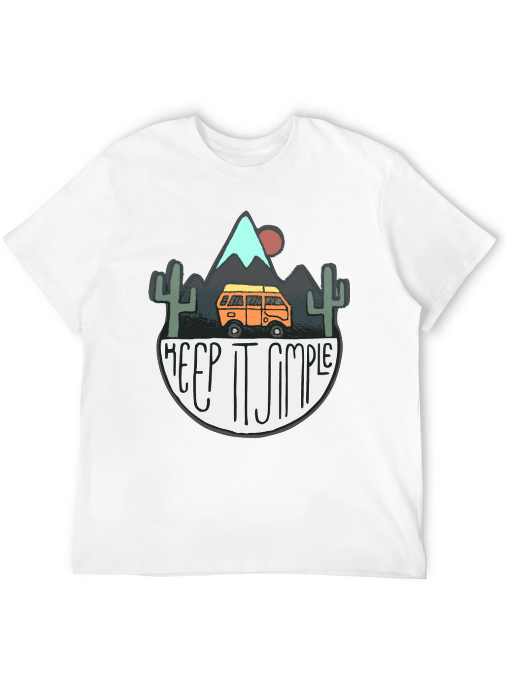 Keep It Simple Camping Graphic T-Shirt