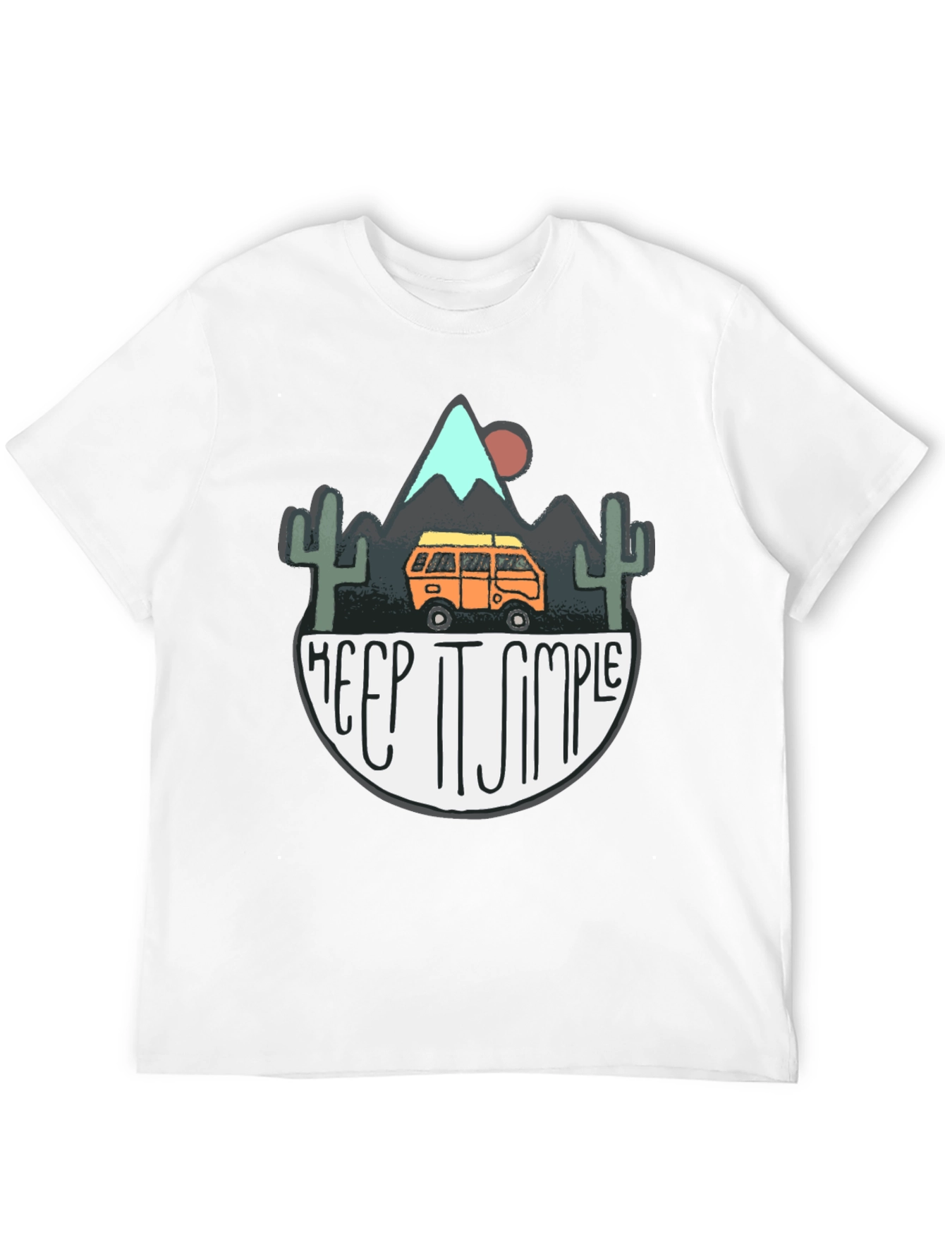 Keep It Simple Camping Graphic T-Shirt