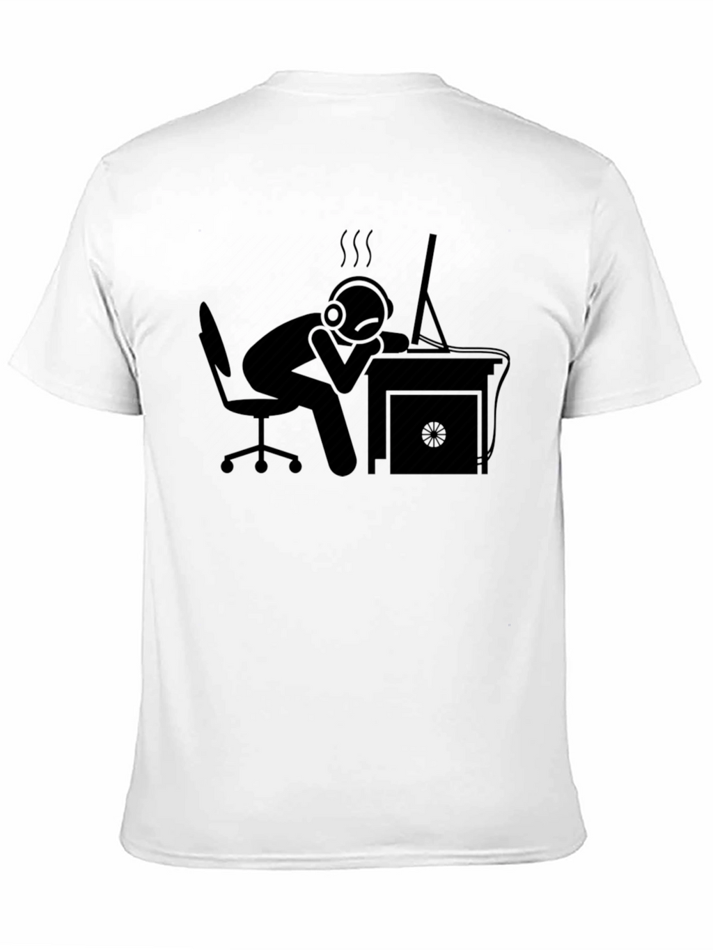 Tired Gamer Black Graphic Tee