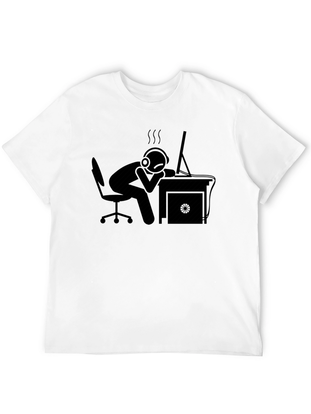 Tired Gamer Black Graphic Tee