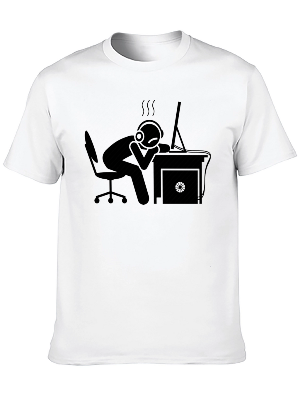 Tired Gamer Black Graphic Tee