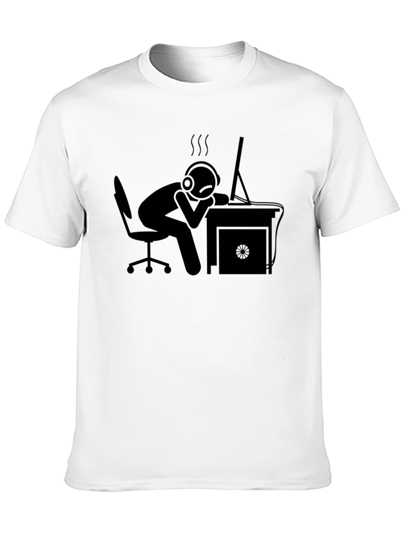 Tired Gamer Black Graphic Tee
