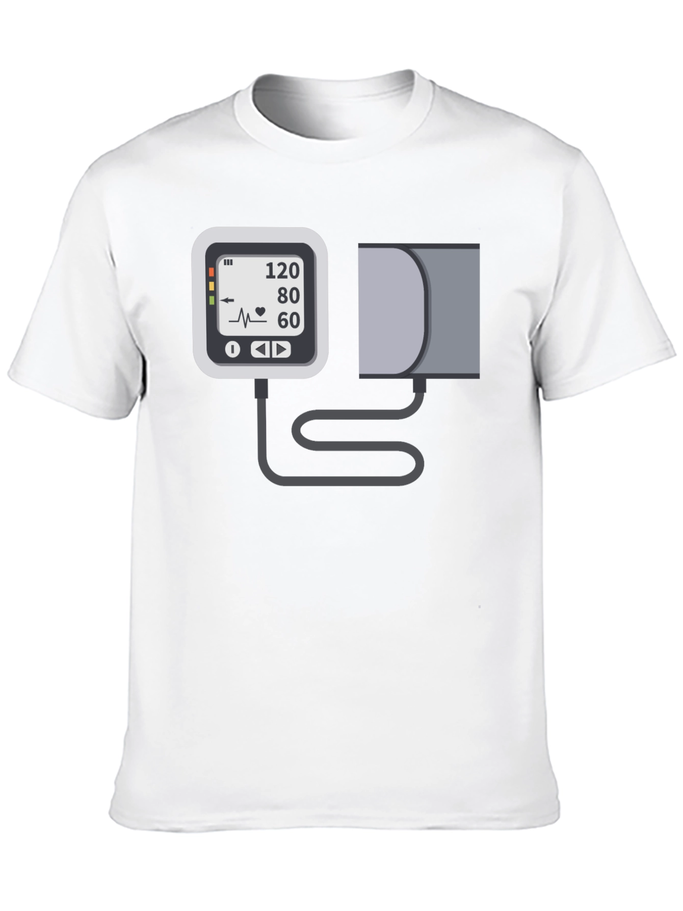 Blood Pressure Monitor Graphic Tee - Black