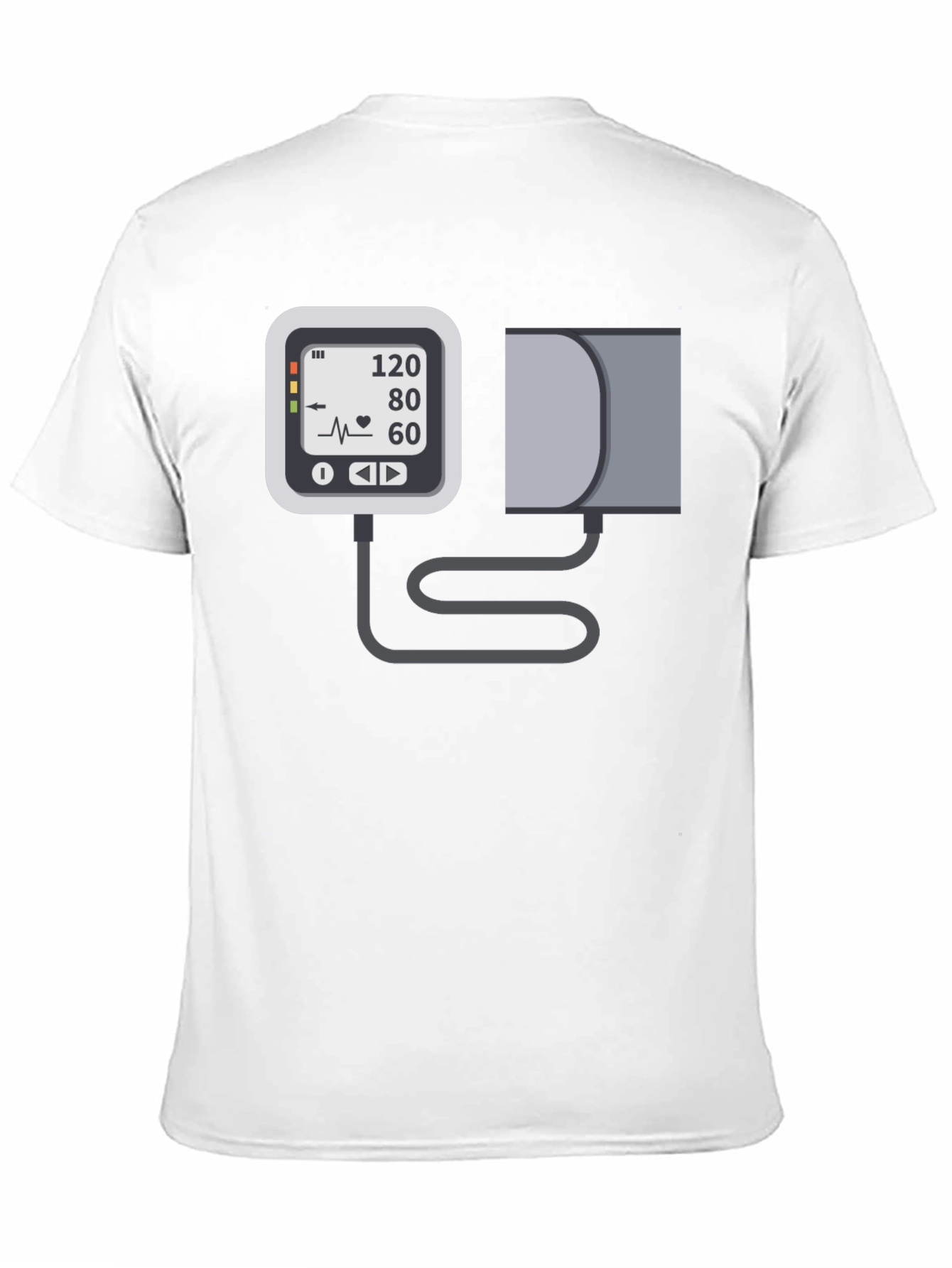 Blood Pressure Monitor Graphic Tee - Black