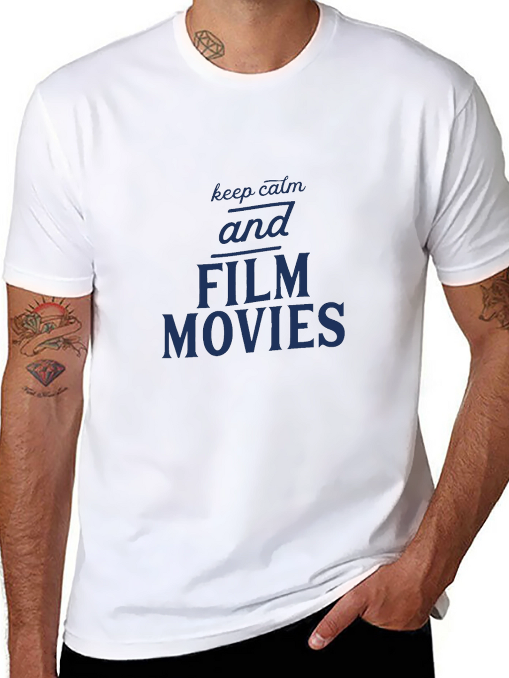 Film Movie T-Shirt - Keep Calm and Film Movies