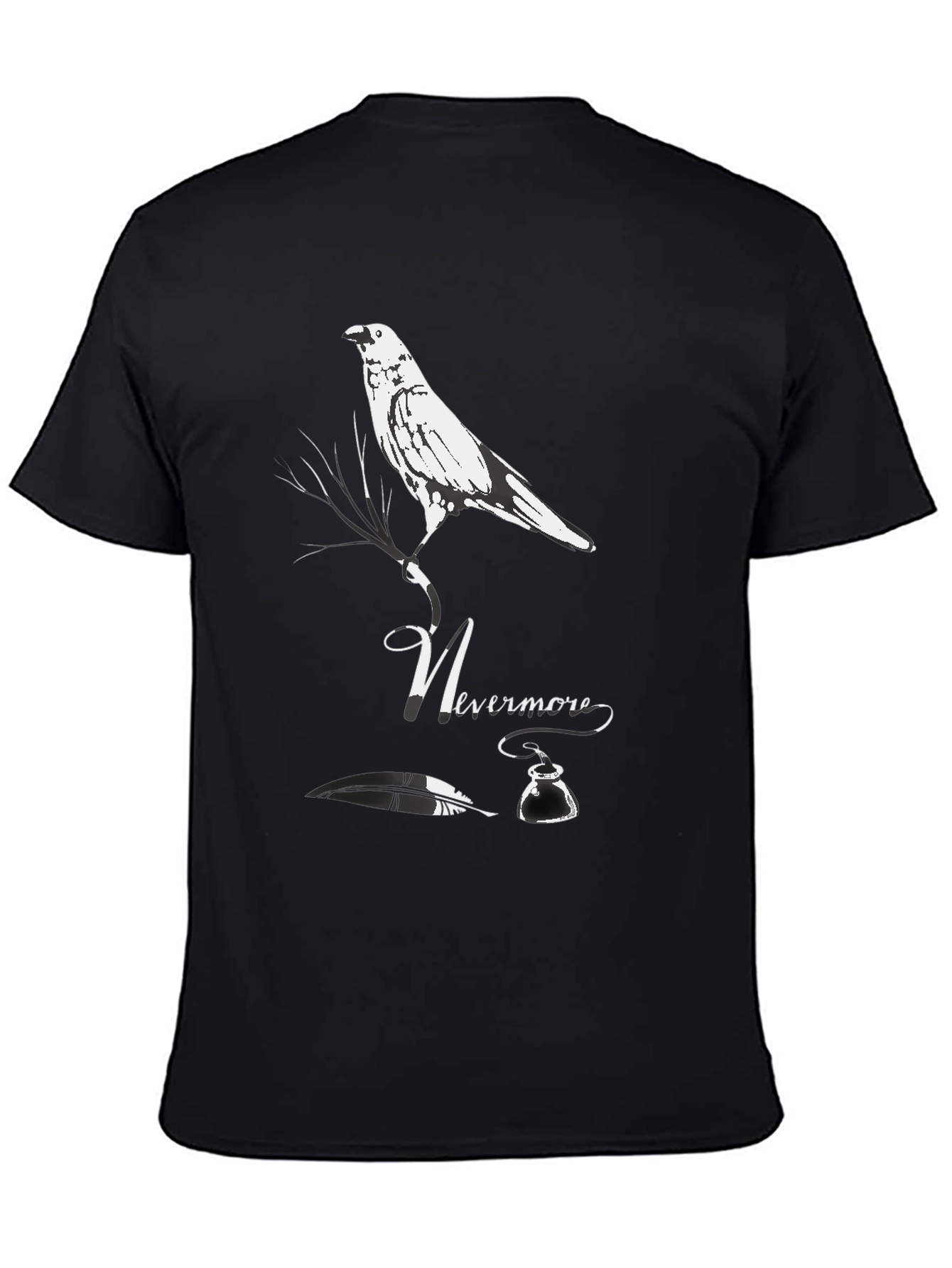 Nevermore Raven Graphic Tee - Edgar Allan Poe T-Shirt