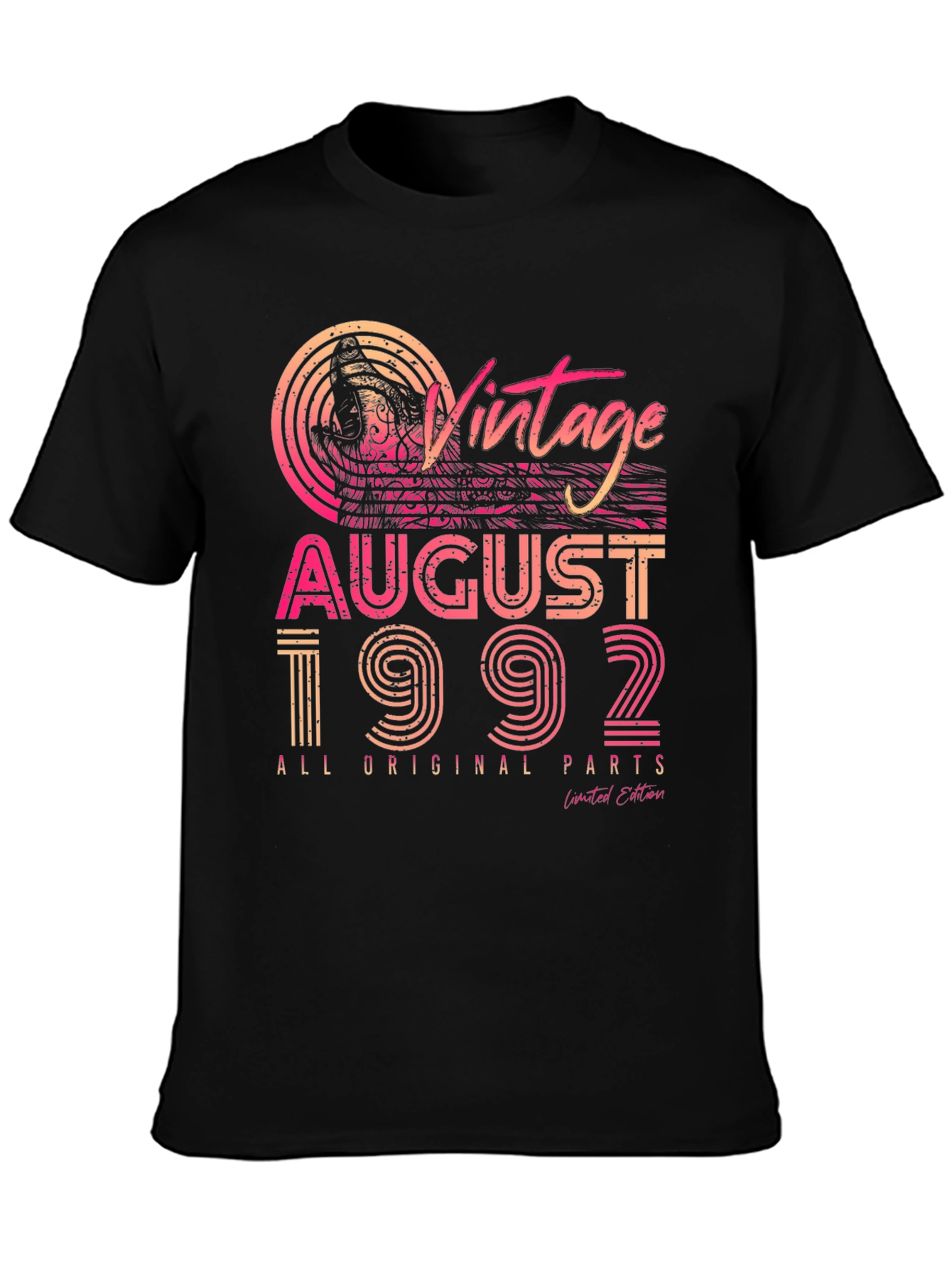 Vintage August 1992 T-Shirt - Limited Edition