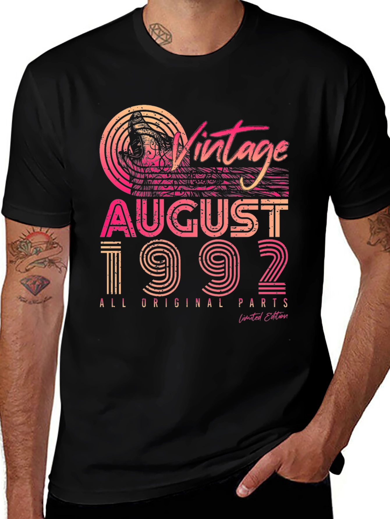 Vintage August 1992 T-Shirt - Limited Edition