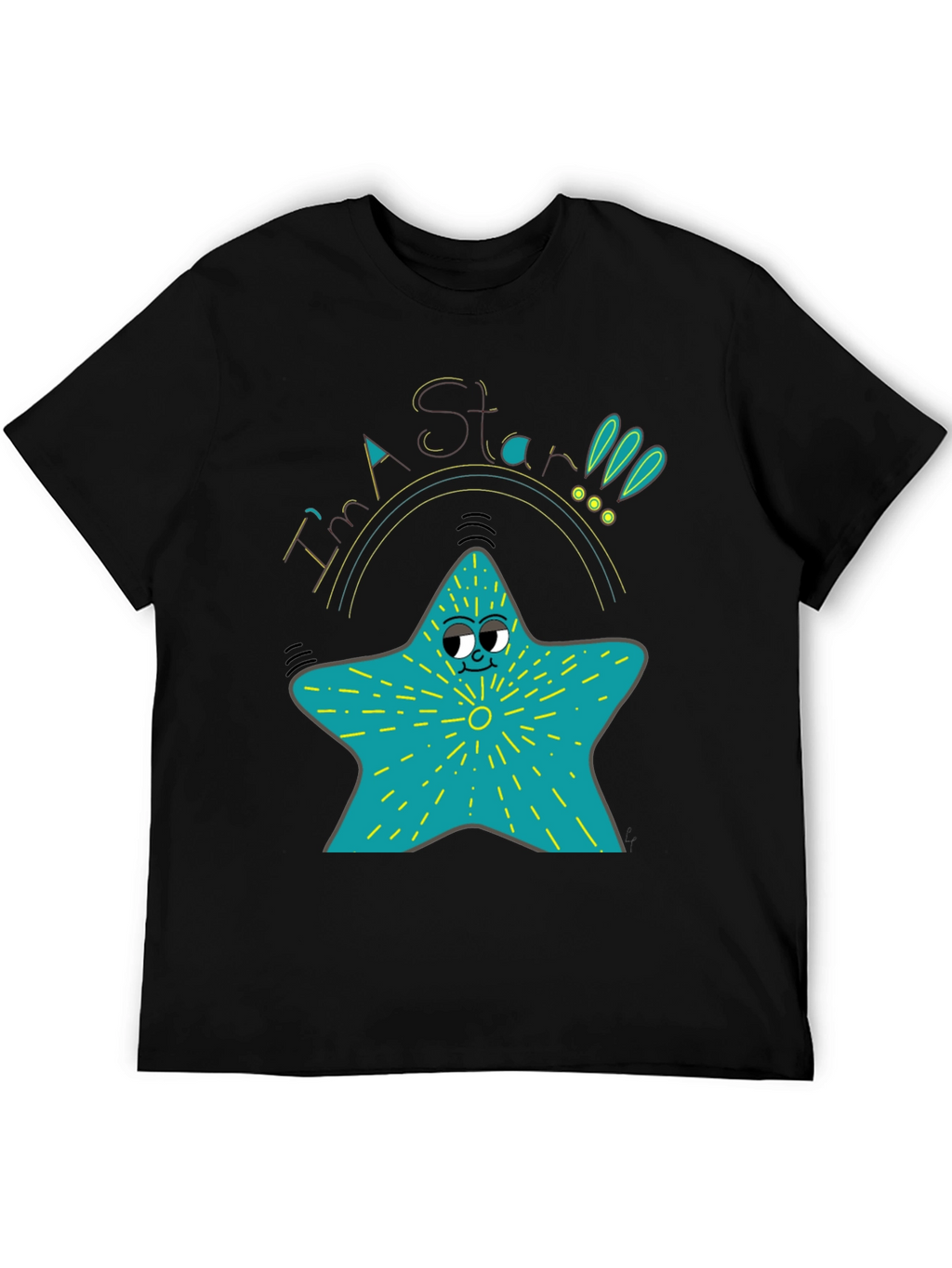 Cartoon Star T-Shirt - Quirky Graphic Tee