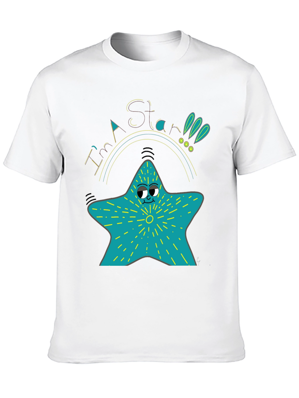 Cartoon Star T-Shirt - Quirky Graphic Tee