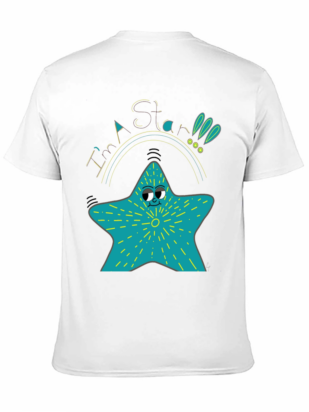 Cartoon Star T-Shirt - Quirky Graphic Tee