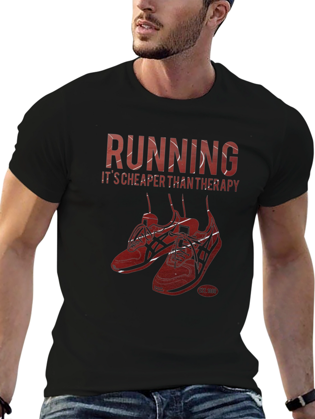 Running Cheaper Than Therapy Graphic T-Shirt