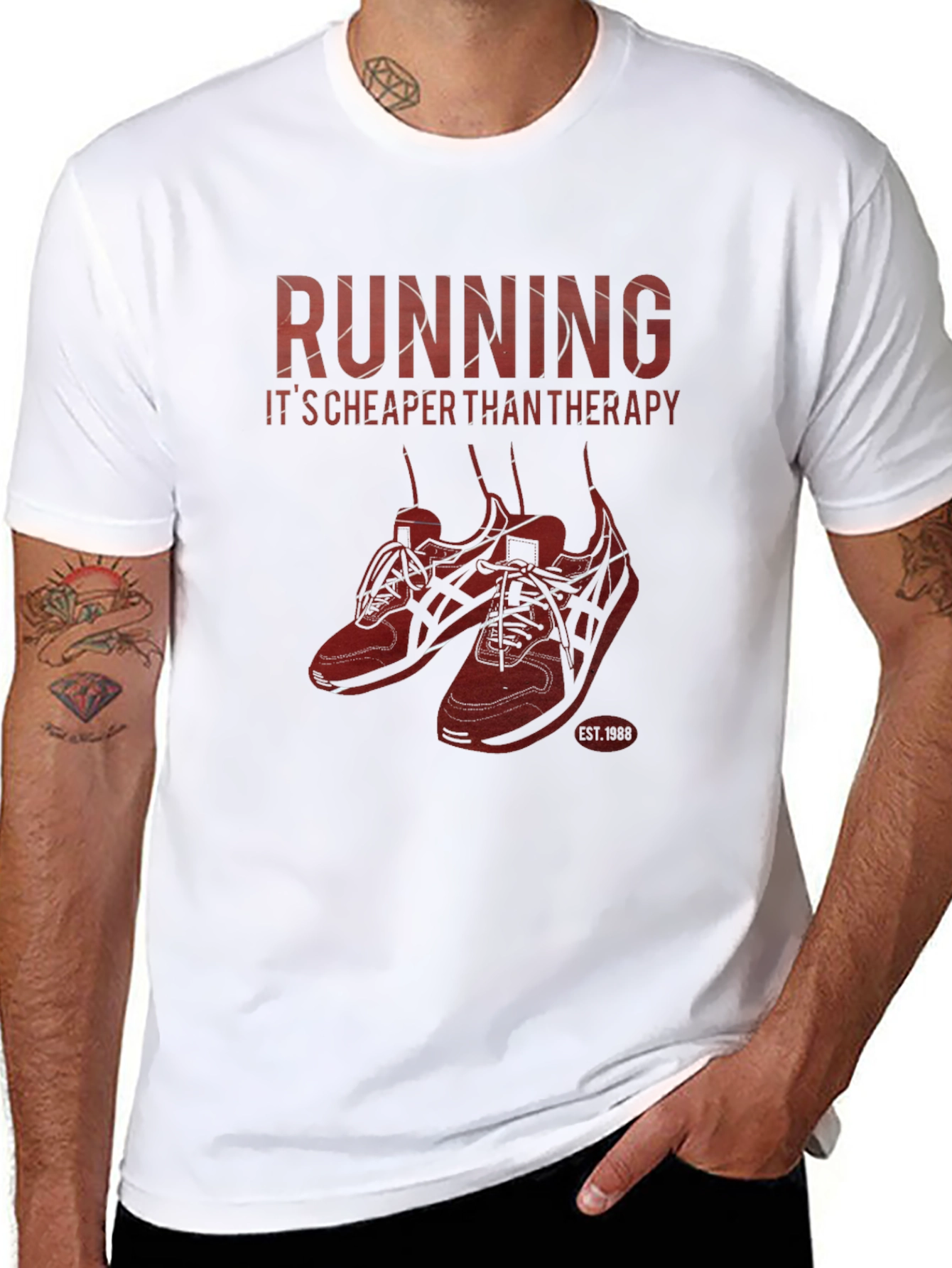 Running Cheaper Than Therapy Graphic T-Shirt