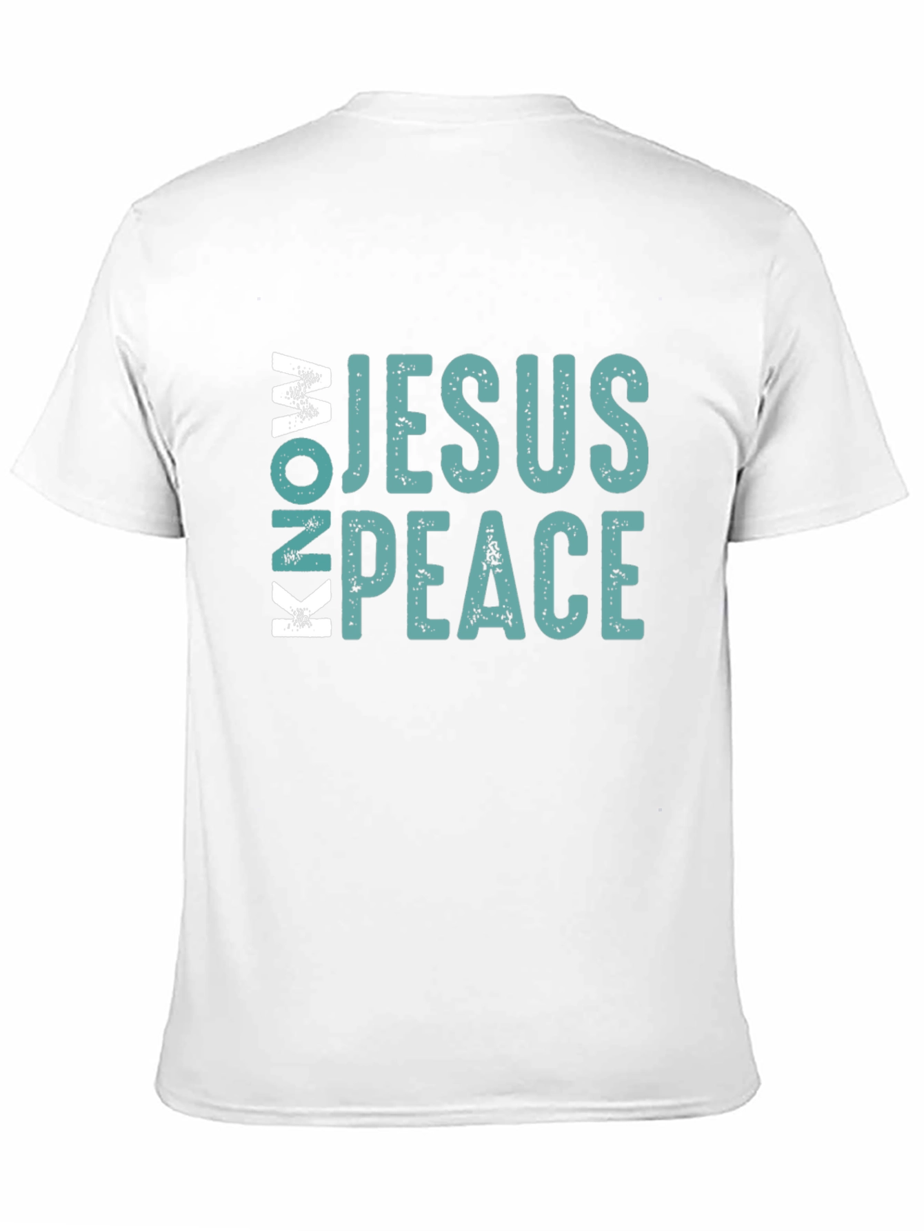 Know Jesus Know Peace Black Cotton Tee