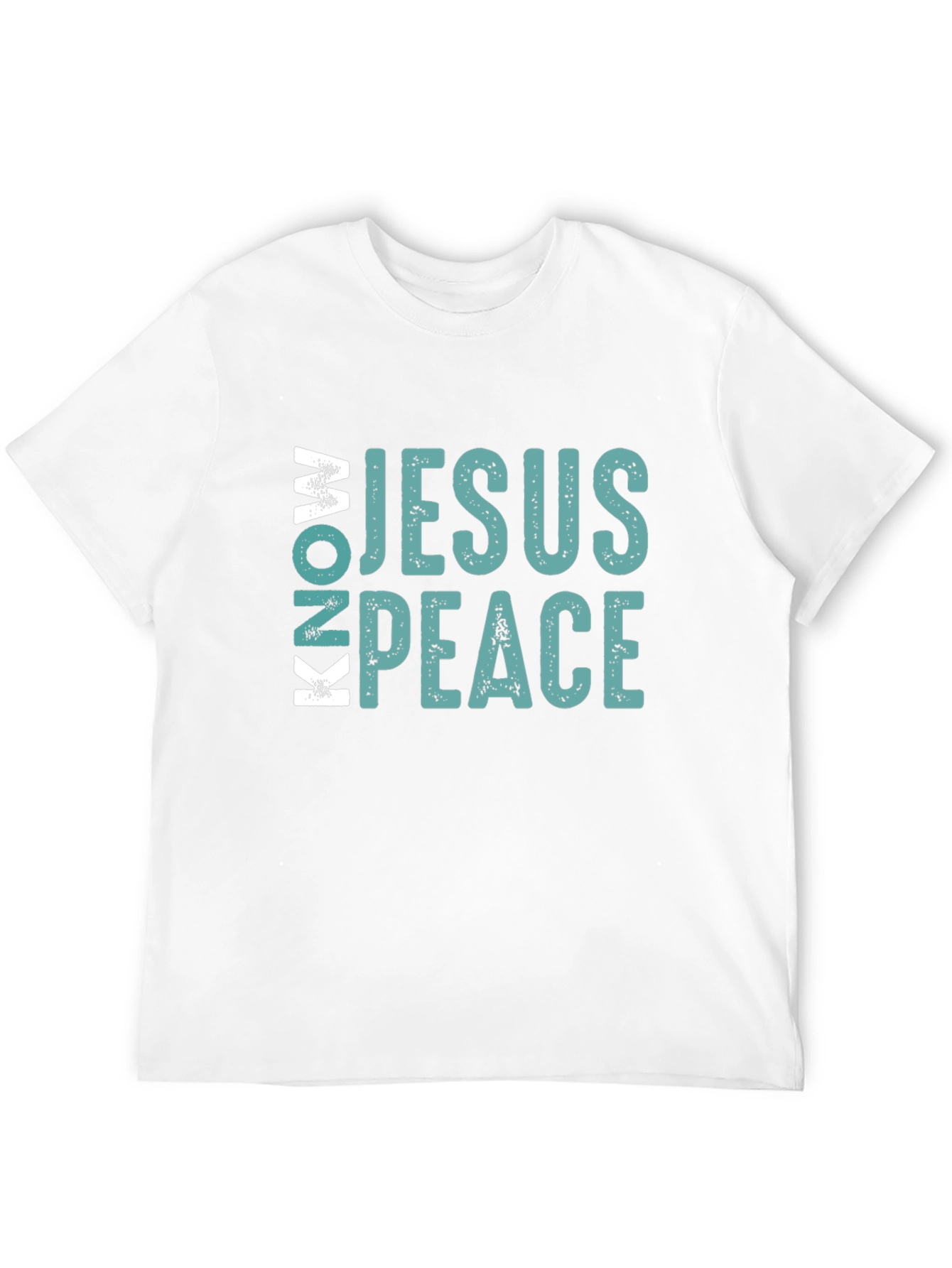Know Jesus Know Peace Black Cotton Tee
