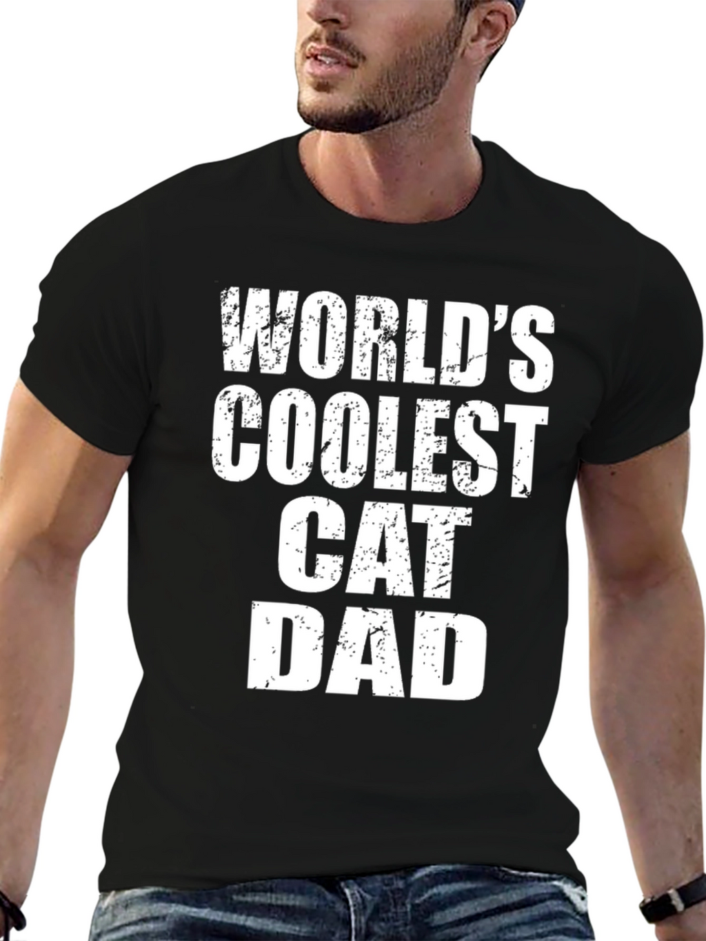 Worlds Coolest Cat Dad T-Shirt