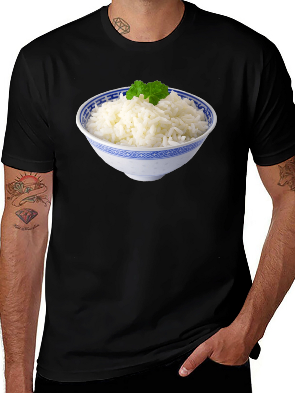 Rice Bowl Graphic Tee - Foodie T-Shirt