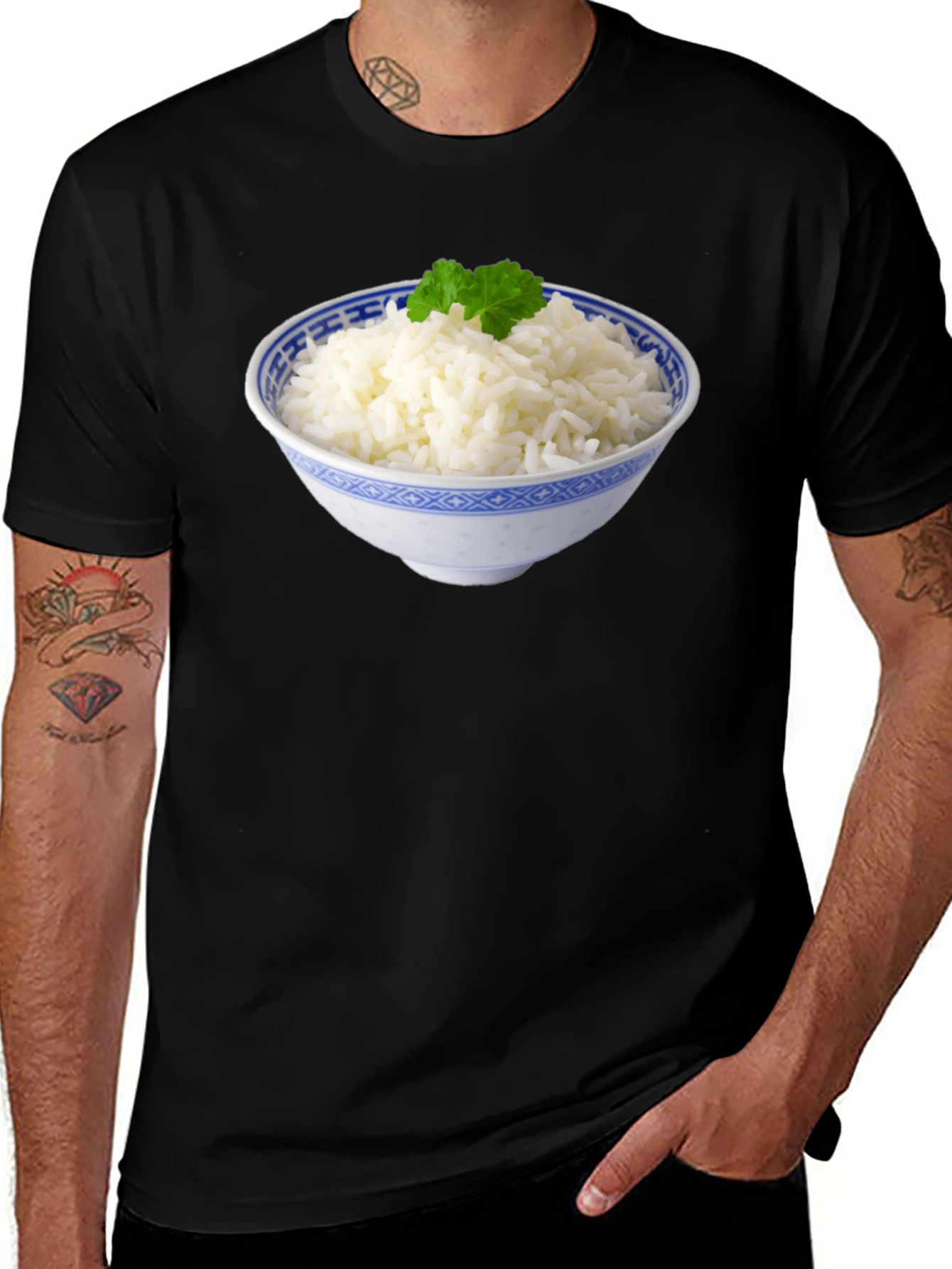 Rice Bowl Graphic Tee - Foodie T-Shirt