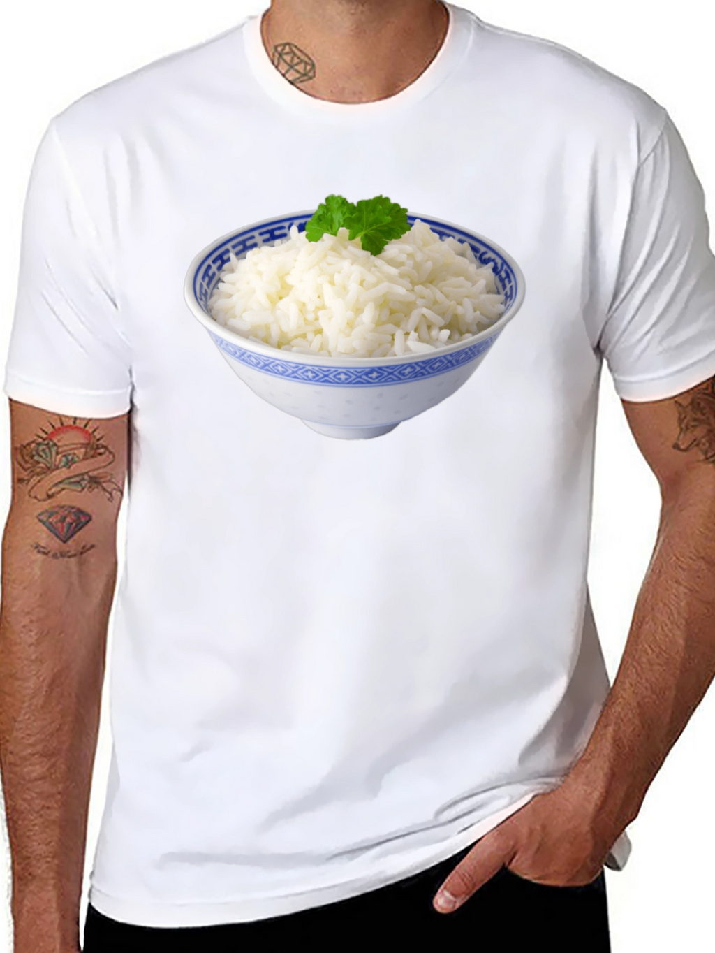 Rice Bowl Graphic Tee - Foodie T-Shirt