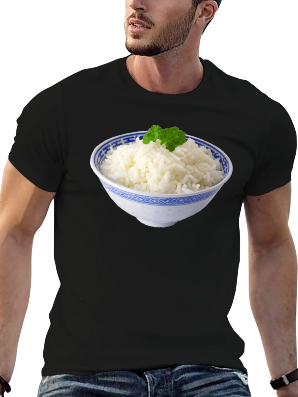 Rice Bowl Graphic Tee - Foodie T-Shirt