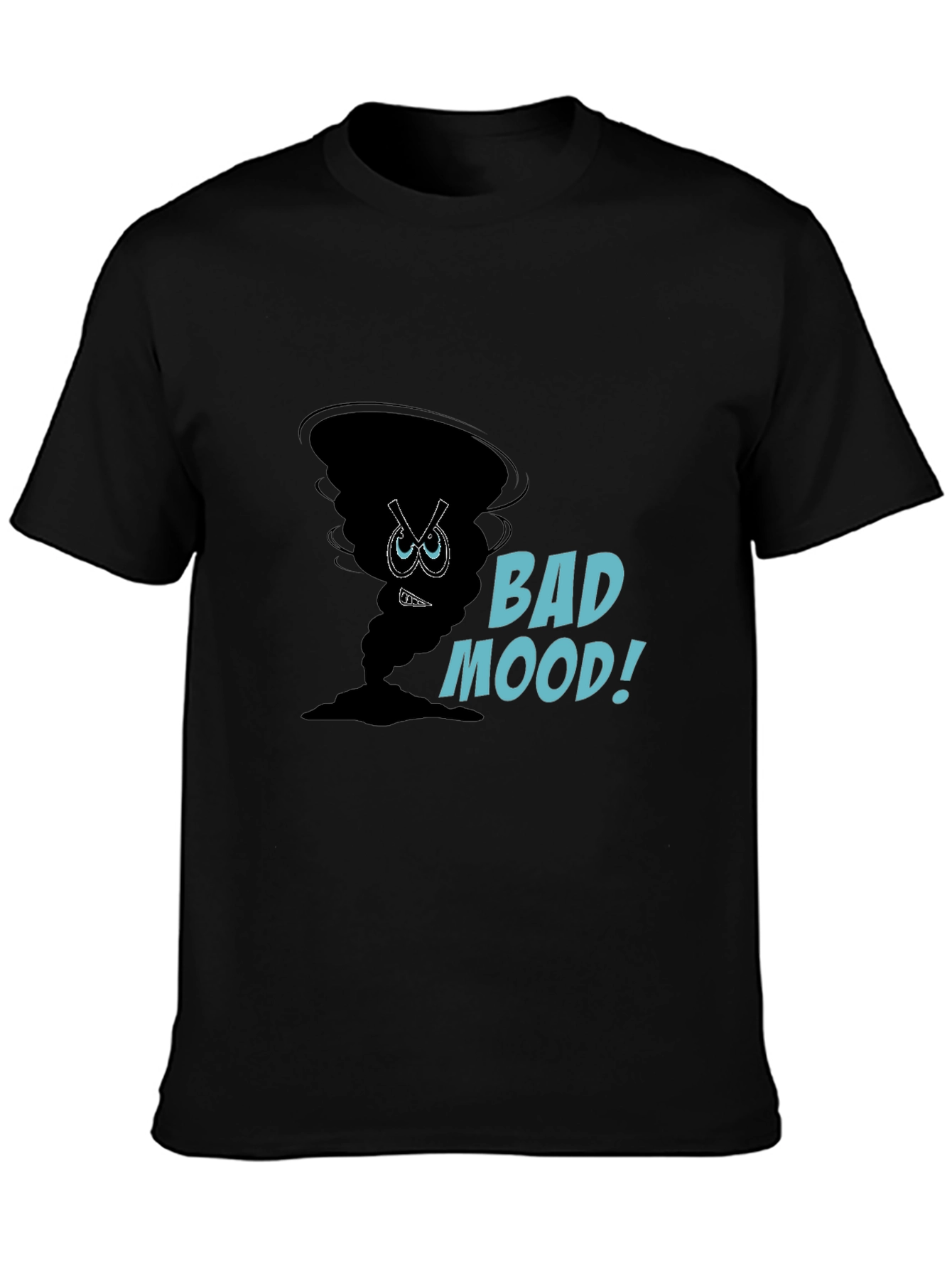 Bad Mood Graphic Tee - Soft Cotton Black T-Shirt
