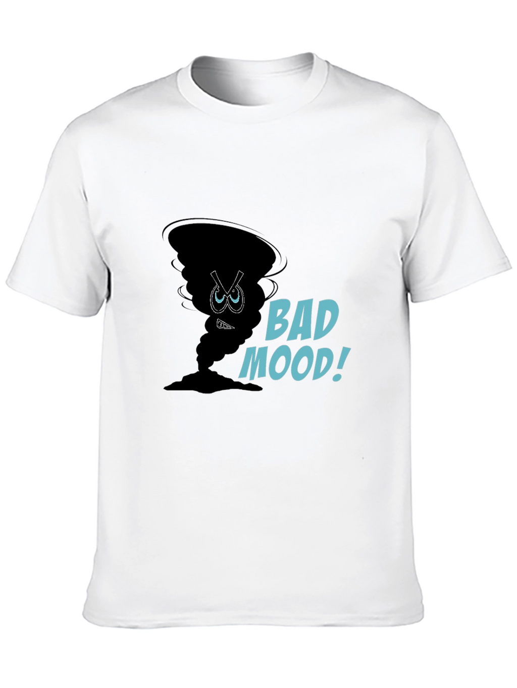 Bad Mood Graphic Tee - Soft Cotton Black T-Shirt