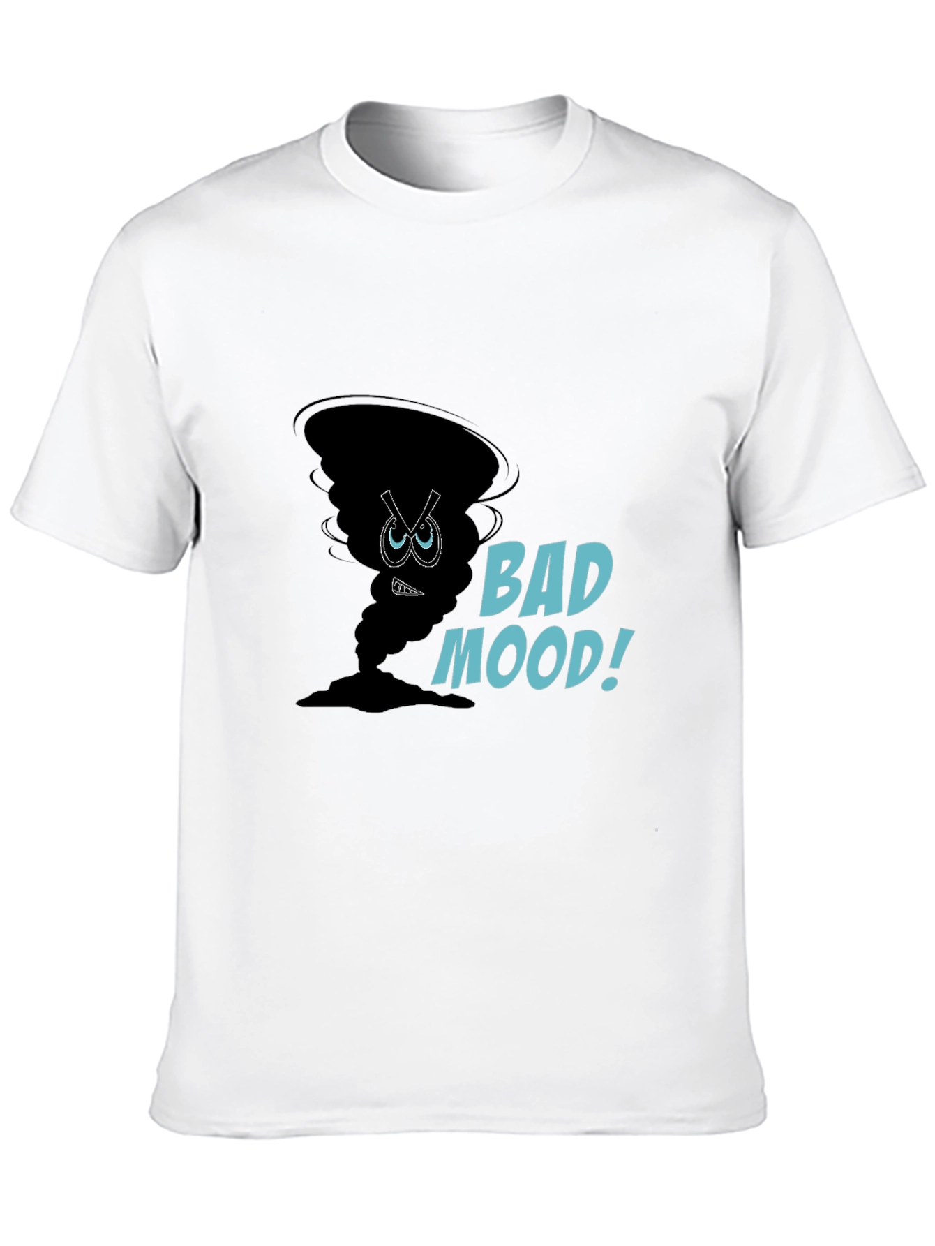 Bad Mood Graphic Tee - Soft Cotton Black T-Shirt
