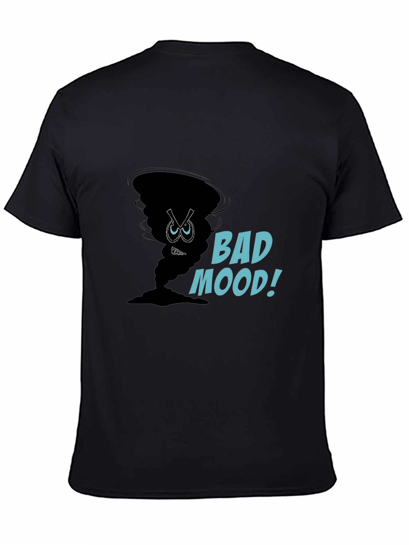 Bad Mood Graphic Tee - Soft Cotton Black T-Shirt