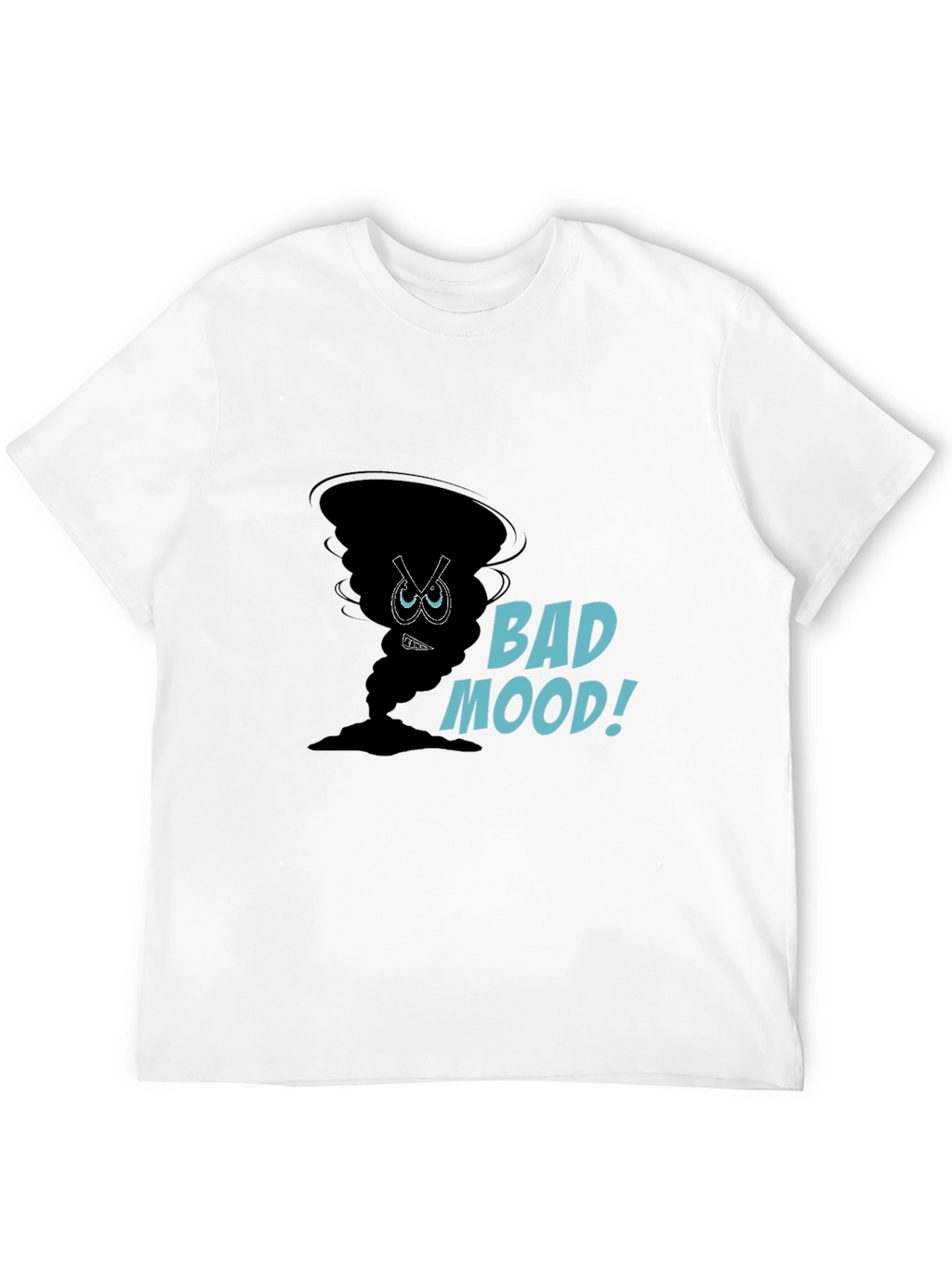 Bad Mood Graphic Tee - Soft Cotton Black T-Shirt